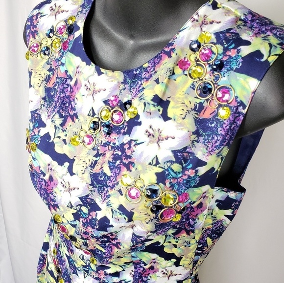 ASOS Floral Embellished Dress - Picture 2 of 8